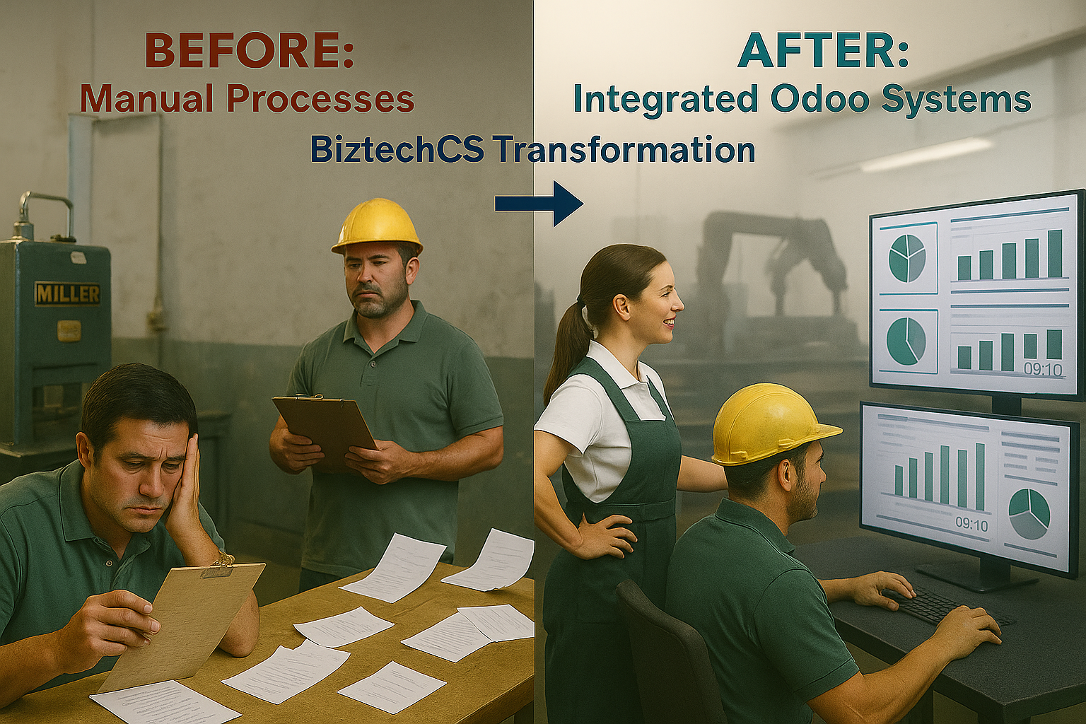 befor and after odoo implementation
